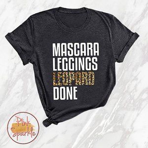 Women's Mascara Leopard Leggings T Shirt Small